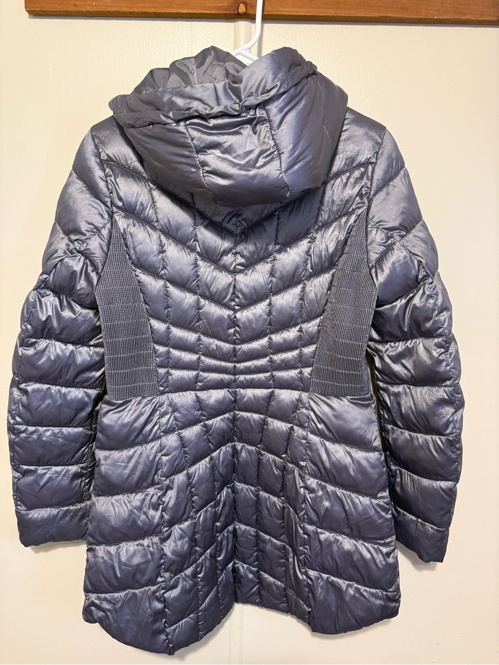 Bernardo womens EcoPlume Hoodie Packable Quilted Jacket M - Picture 7 of 14
